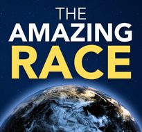 amazingrace.png the earth with the text "the amazing race"