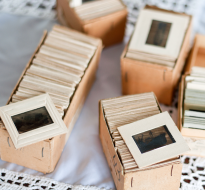 photo slides in a box