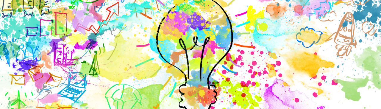 creation_station_hero.png A light bulb drawn over top of some colourful paint