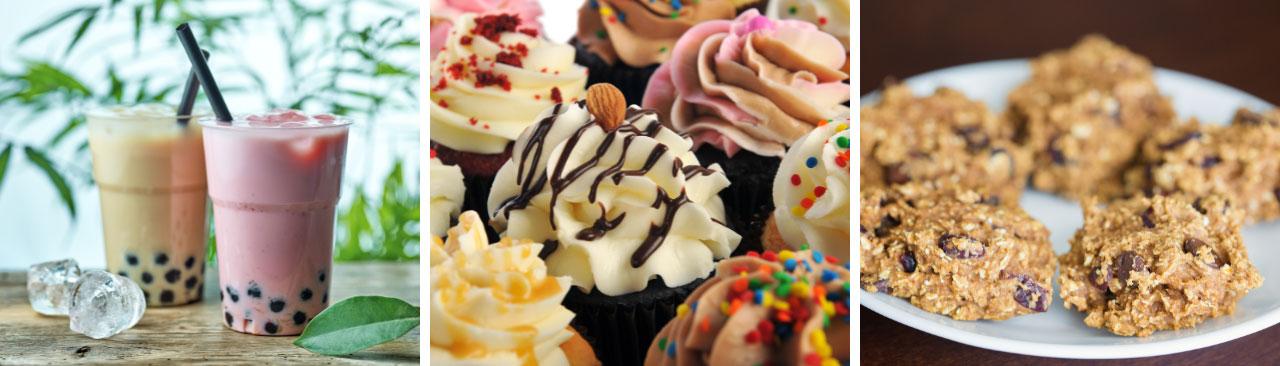 chef-starts-hero.jpg Photos of bubble tea, cupcakes, and cookies