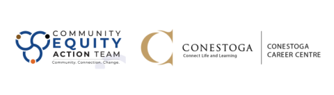 Community equity action team and Conestoga Career Centre logos