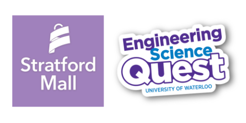 Logos for the Stratford Mall and Engineering Science Quest