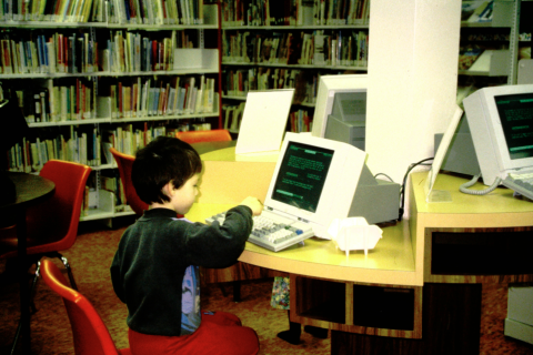 Lower Floor Computer Terminal 1990