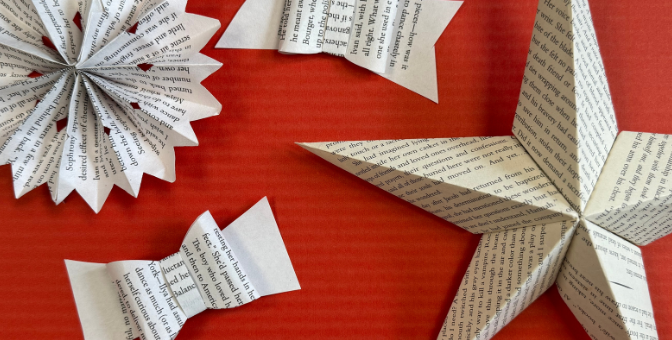 Crafting with Books: Holiday Edition