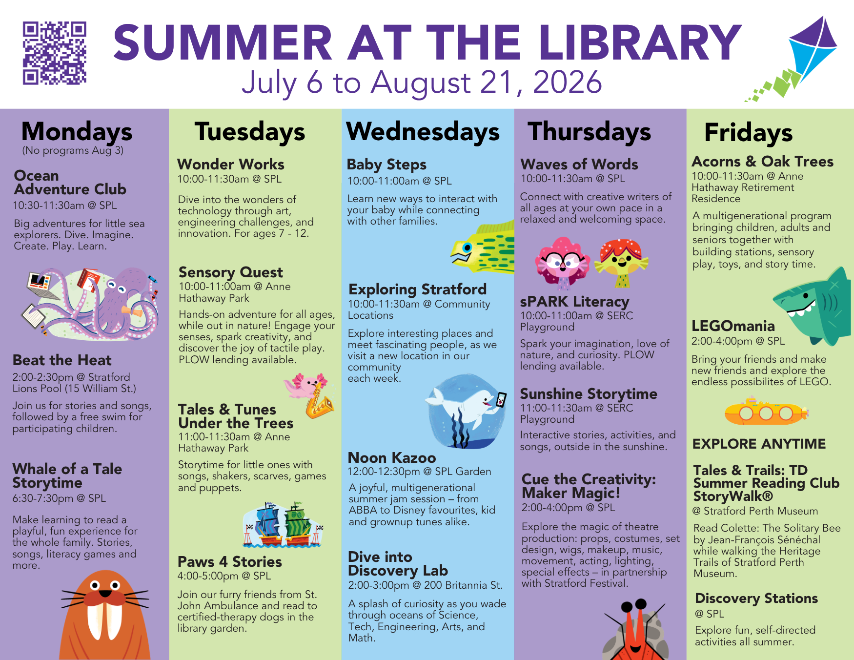 Summer Calendar 2026 updated